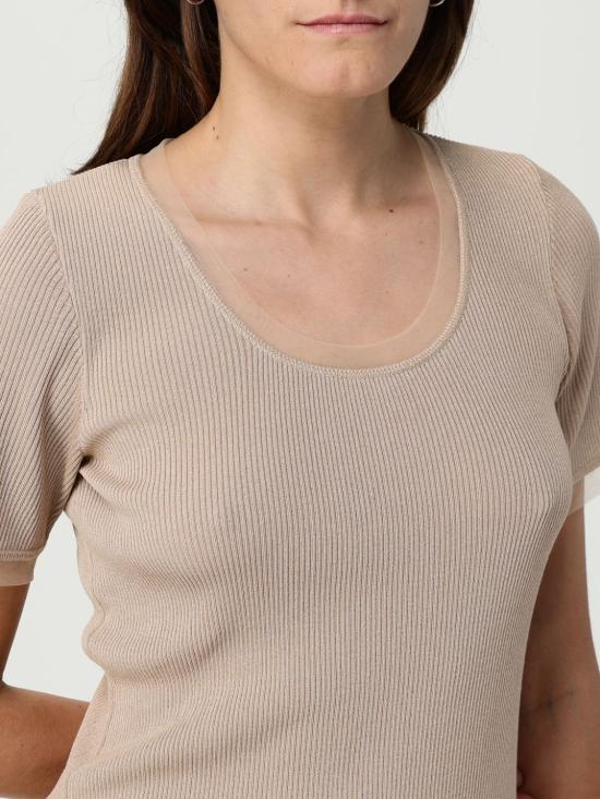 25SS 리우조 반팔 티셔츠 WA5126MAG87 60920 Brown - LIU JO