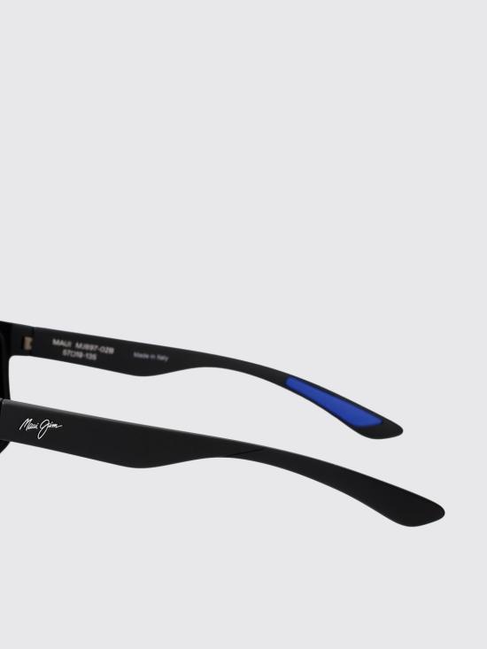 26SS 마우이짐 선글라스 B897 02B MATTE BLACK BLUE HAWAAI Black - MAUI JIM