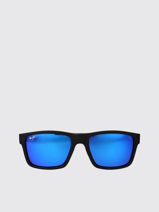 26SS 마우이짐 선글라스 B897 02B MATTE BLACK BLUE HAWAAI Black - MAUI JIM