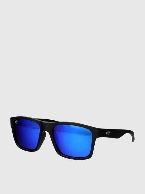 26SS 마우이짐 선글라스 B897 02B MATTE BLACK BLUE HAWAAI Black