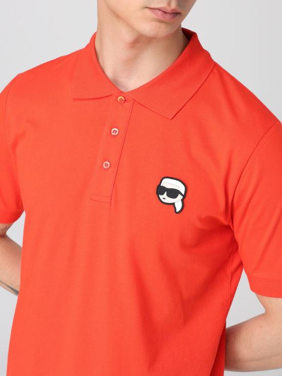 25SS 칼라거펠트 폴로 티셔츠 KM745710 552224 300 Orange - KARL LAGERFELD