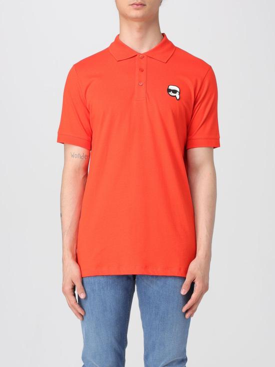 25SS 칼라거펠트 폴로 티셔츠 KM745710 552224 300 Orange