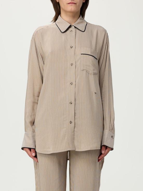 25FW 빅토리아 베컴 블라우스 1125WSH006013A TOBACCOMIDNIGHT Brown