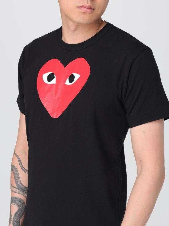 26SS 꼼데가르송 반팔 티셔츠 AXT112051 1 Black - COMME DES GARCONS