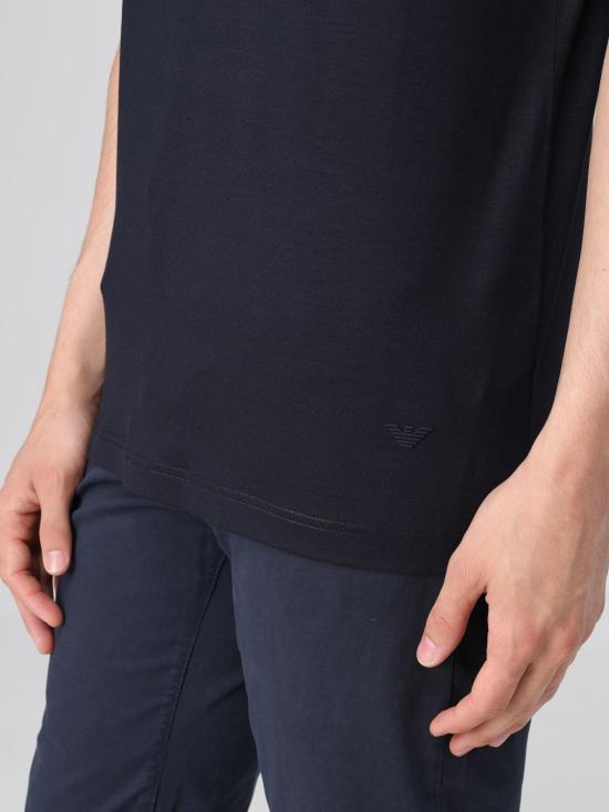 25FW 엠포리오 아르마니 반팔 티셔츠 8N1TF01JCDZ 0920 Blue - EMPORIO ARMANI