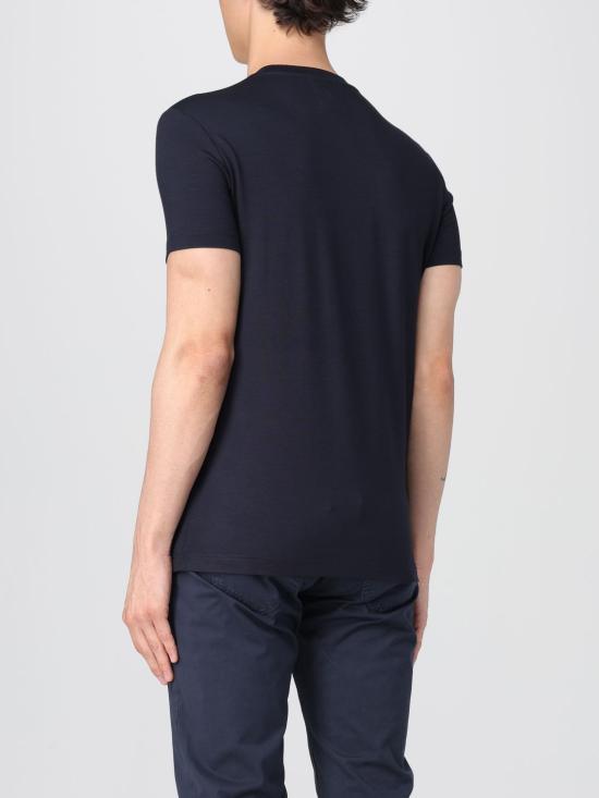 25FW 엠포리오 아르마니 반팔 티셔츠 8N1TF01JCDZ 0920 Blue - EMPORIO ARMANI