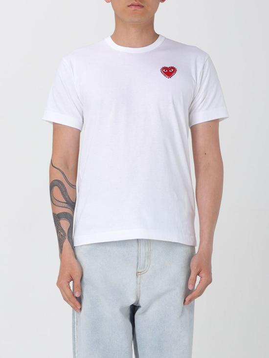 25SS 꼼데가르송 반팔 티셔츠 AXT801051 2 White 1