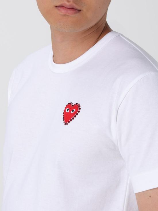 25SS 꼼데가르송 반팔 티셔츠 AXT801051 2 White 1 - COMME DES GARCONS