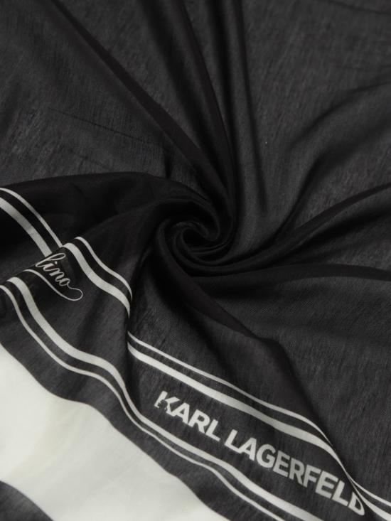 26SS 칼라거펠트 머플러/스카프 KHA2W46064 999 Black - KARL LAGERFELD