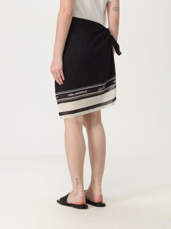 26SS 칼라거펠트 머플러/스카프 KHA2W46064 999 Black - KARL LAGERFELD