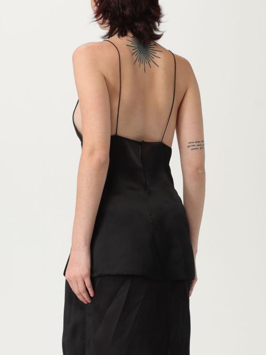 25FW 케이트 민소매 티셔츠 23963002W3002 200 Black - KHAITE