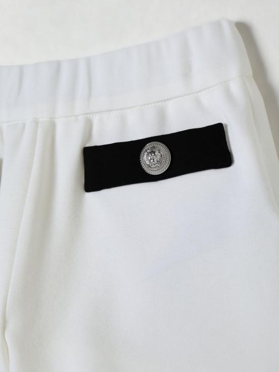 25FW [키즈] 발망 쇼츠/버뮤다 BW6B79J0371 100NE White - BALMAIN