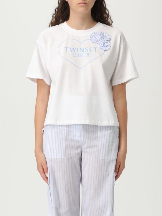 25SS 액티튜드 트윈세트 반팔 티셔츠 251AX2020 12526 White 1