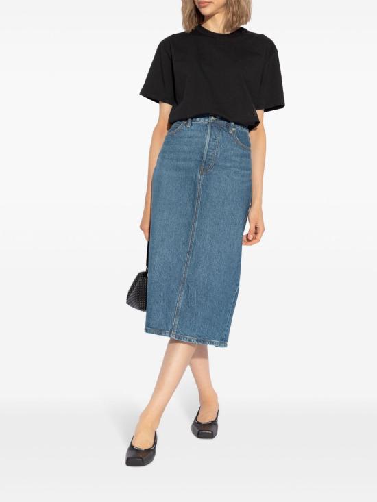 25FW 알렉산더 왕 반팔 티셔츠 4CC3241520 001 Black - ALEXANDER WANG