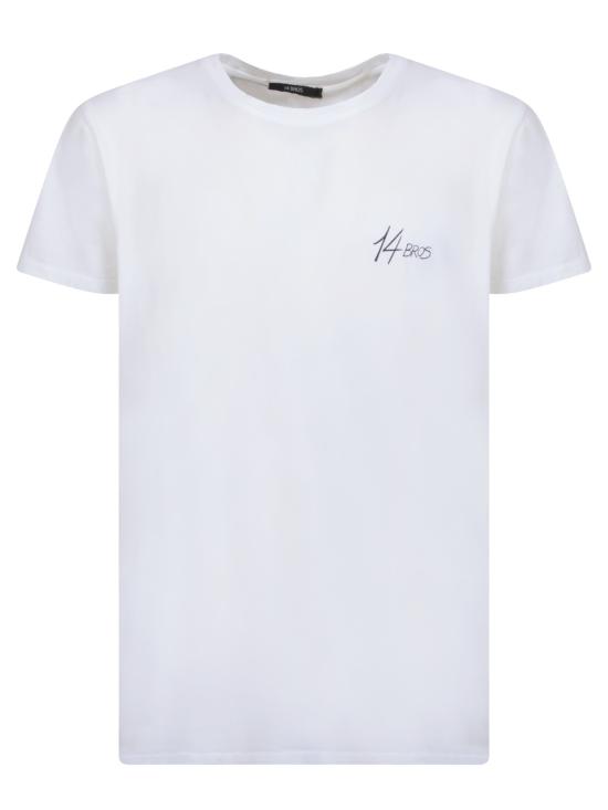  14 브로스 반팔 티셔츠 12679 A5128432 001 White