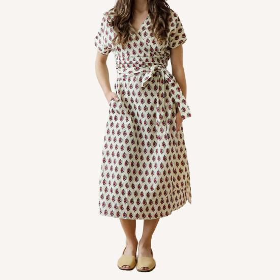  시빌 알케미 롱 원피스 랩 드레스