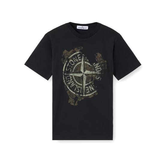 25SS [키즈] 스톤 아일랜드 티셔츠 K1S162100010S0128 V0029 NERO