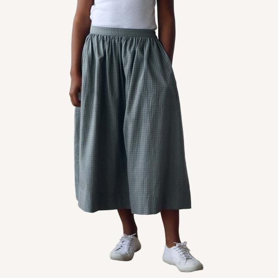  시빌 알케미 롱 스커트 그레이스