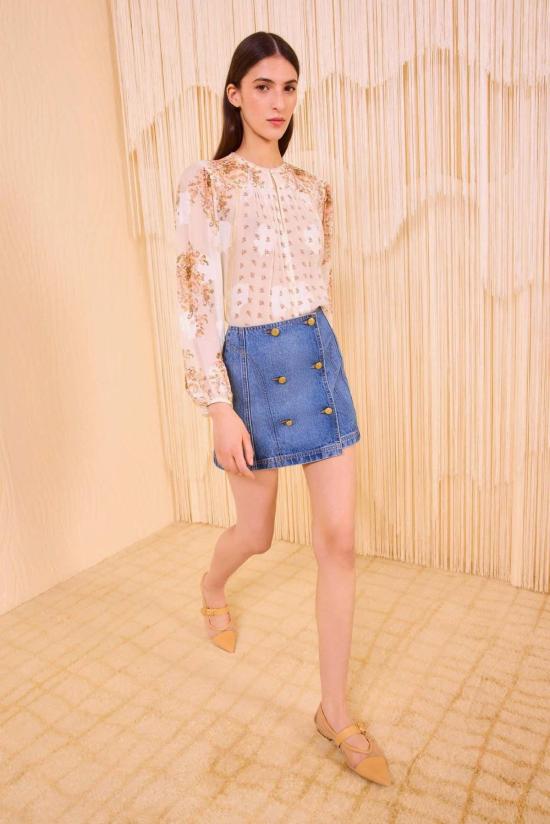  울라 존슨 데님 스커트 클라라 미니  다뉴브 - ULLA JOHNSON