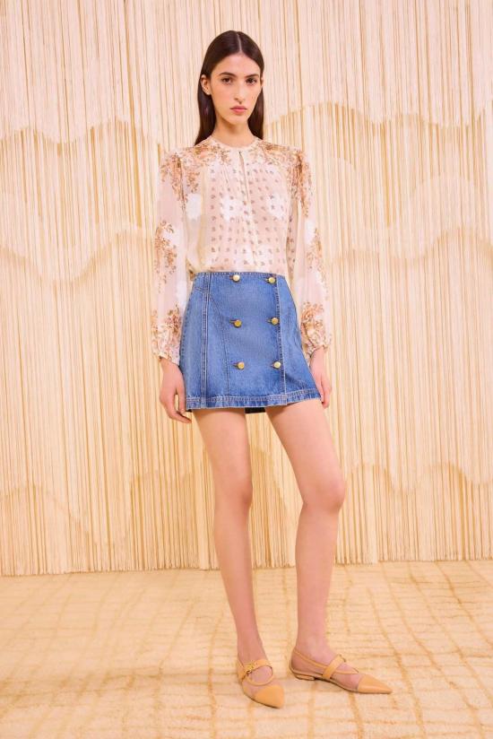  울라 존슨 데님 스커트 클라라 미니  다뉴브 - ULLA JOHNSON