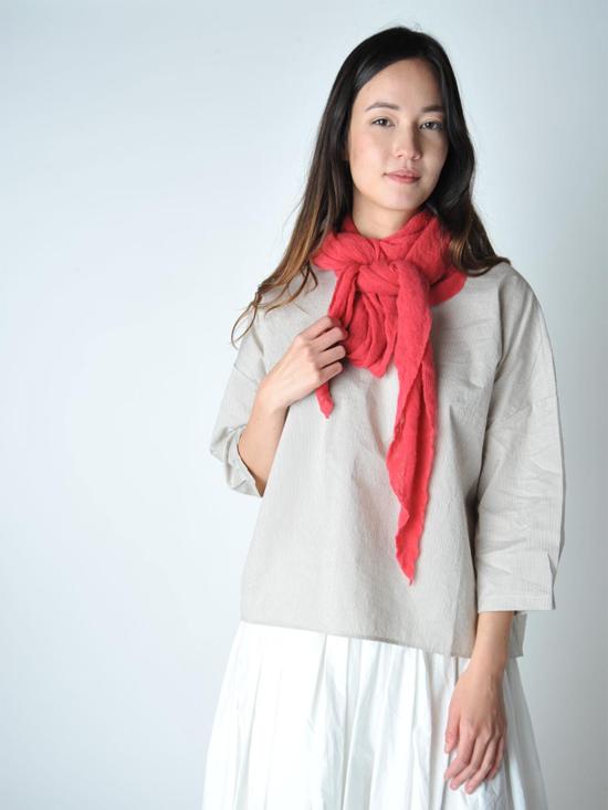  보또 쥐세페 머플러/스카프 보토 주세페 딥 퍼시몬 다이아몬드 클래식 니트 캐시미어 스카프 딥 퍼시몬