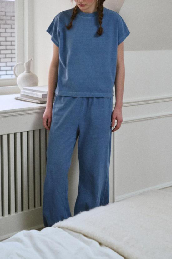  르 본 숍 스트레이트 팬츠 Le Bon Shoppe 벌룬 팬츠 수레국화