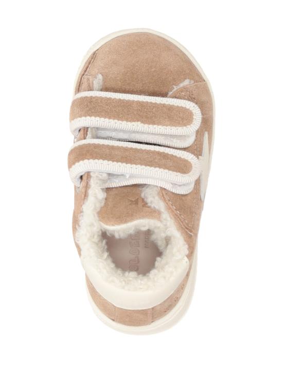 25SS [주니어] 골든구스 JUNE 준 벨크로 스니커즈 GJF00386F006750 55543 TOBACCO WHITE - GOLDEN GOOSE