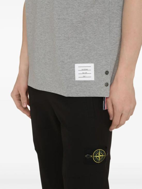 26SS 톰브라운 반팔 티셔츠 MJS083A00042 055 LT GREY - THOM BROWNE