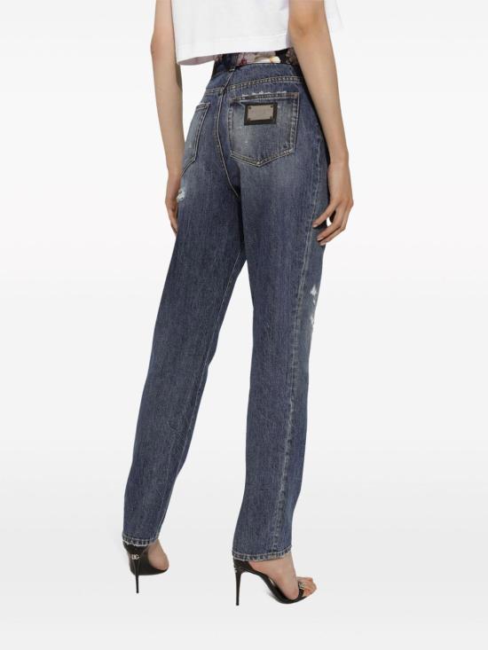  돌체앤가바나 스트레이트 팬츠 FTC3DDG8KQ9S9001 BLUE - DOLCE & GABBANA