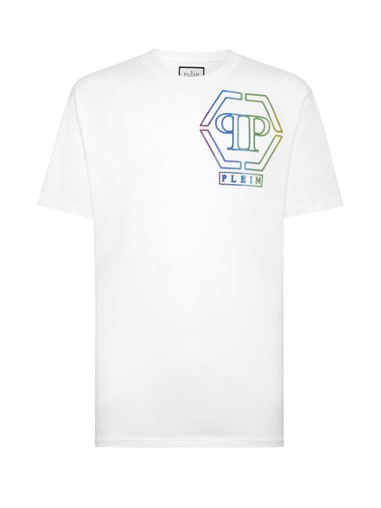  필립 플레인 반팔 티셔츠 MTK6795PJY002N01 WHITE