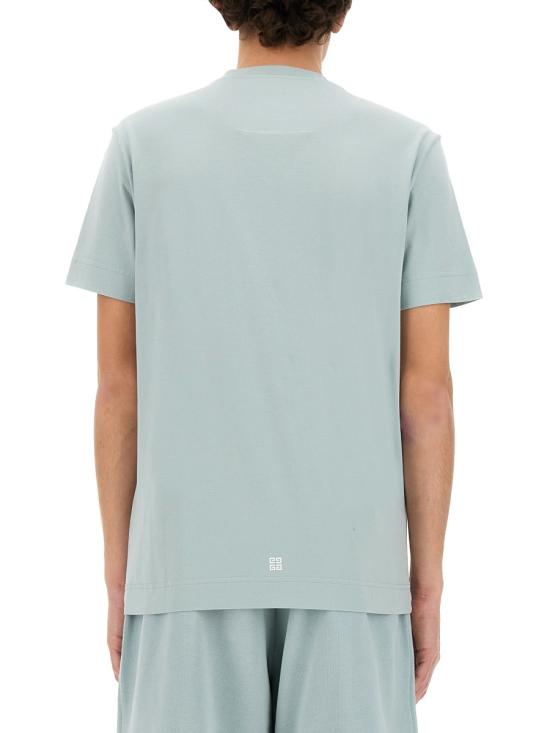  지방시 반팔 티셔츠 BM716G3YEL456 MINERAL BLUE - GIVENCHY