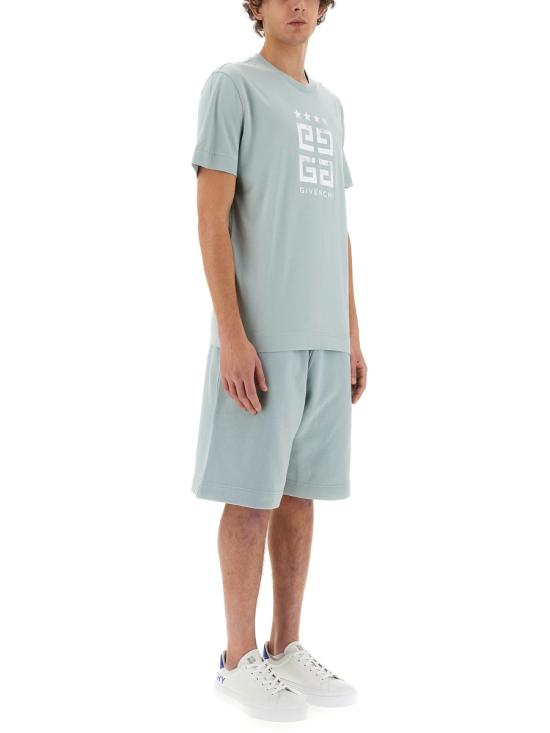  지방시 반팔 티셔츠 BM716G3YEL456 MINERAL BLUE - GIVENCHY