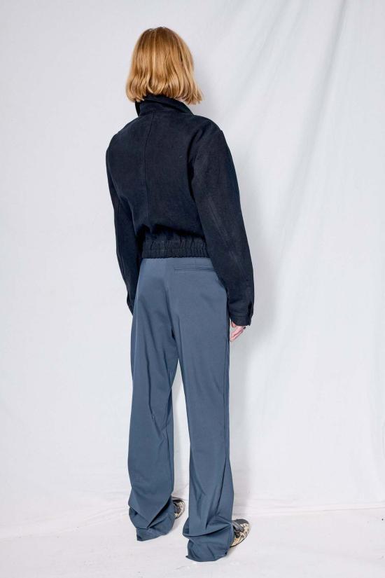  어셈블리 뉴욕 데님 자켓 어셈블리 블랙 데님 크롭 지퍼 재킷 - ASSEMBLY NEW YORK