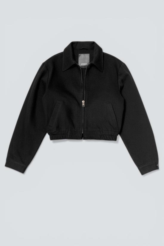  어셈블리 뉴욕 데님 자켓 어셈블리 블랙 데님 크롭 지퍼 재킷