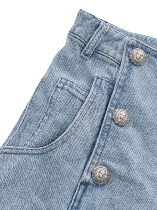 25SS [키즈] 발망 쇼츠/버뮤다 BW6C49Z2363 607 BLUE - BALMAIN