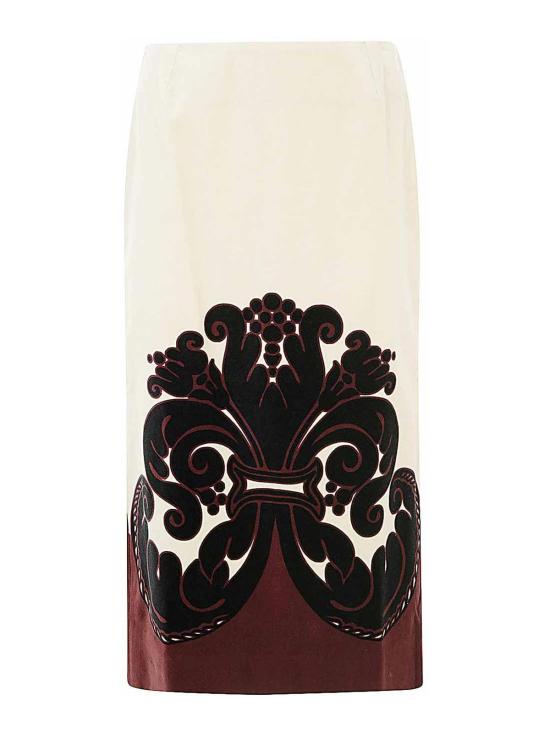  라 더블제이 미디 스커트 SKI0022COT060INI02WH03 White