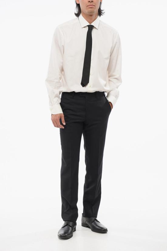  꼬르넬리아니 스트레이트 팬츠 765263 3818059 020 Black - CORNELIANI