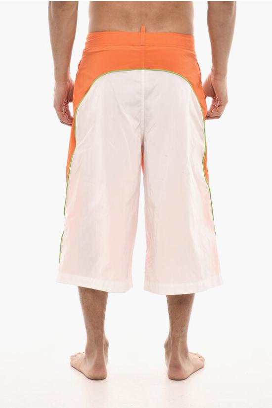  디스퀘어드2 스윔팬츠 D7BM35050 ISA01 811 Arancio Bianco - DSQUARED2