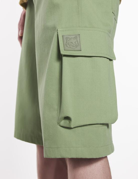 25SS 메종키츠네 숏팬츠 OM01405WW9026 77 TURF GREEN - MAISON KITSUNE