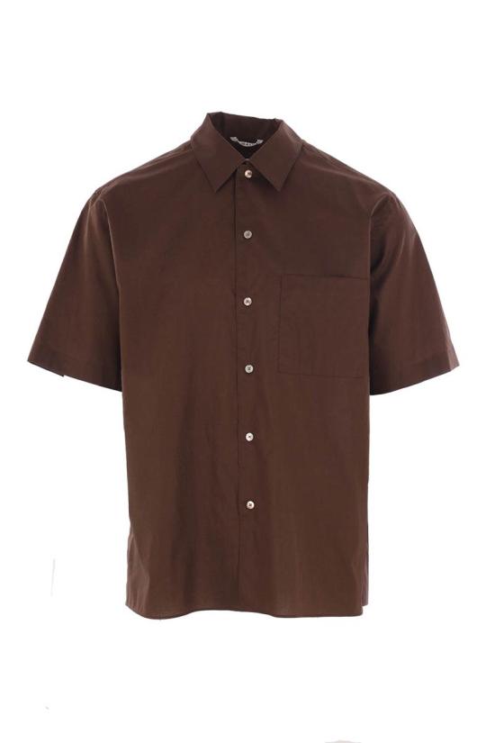 25SS 오라리 반팔 셔츠 A25SS03TL DARK BROWN DOM