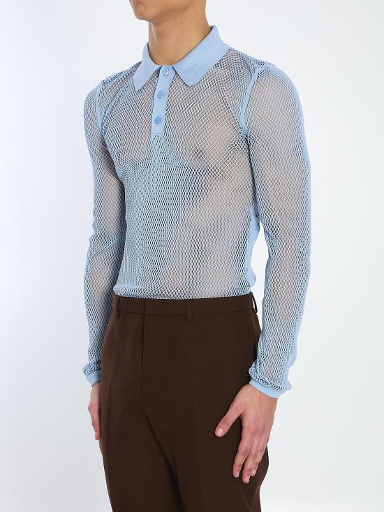 25SS 구찌 폴로 티셔츠 821084 LIGHT BLUE - GUCCI