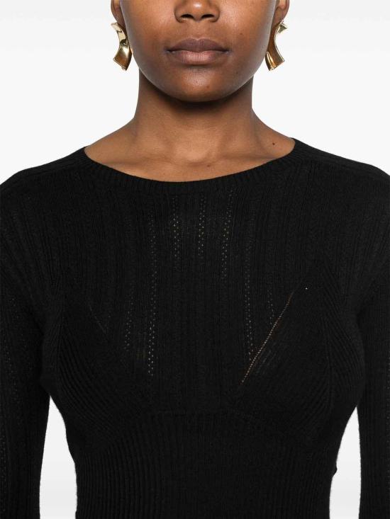  랑방 긴팔 티셔츠 RWPO0048K004A2410 Black - LANVIN