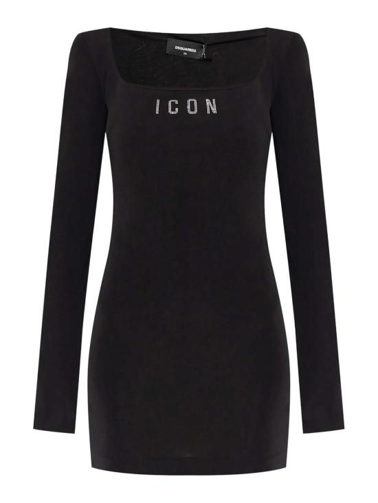 25FW 디스퀘어드2 미디 스커트 S80CT0043S24588900 Black