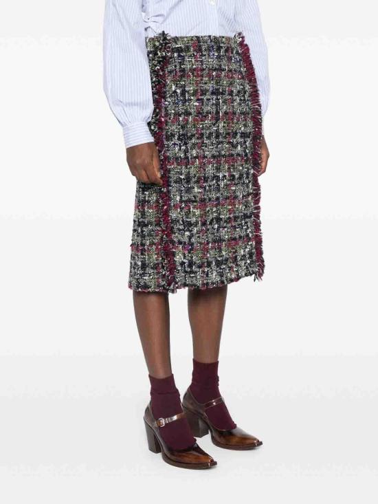 25FW 에트로 미디 스커트 WRFA005499TT902S9830 Black - ETRO