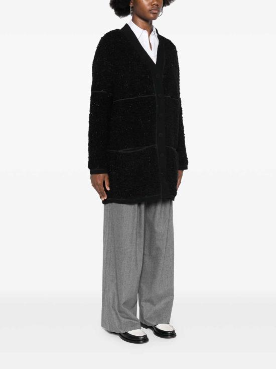 25FW 조르지오 아르마니 가디건 6DAE60AJZWZUC99 Black - GIORGIO ARMANI