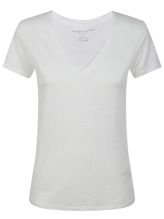 25SS 마제스틱필라쳐 반팔 티셔츠 M011 FTS164 001 BLANC