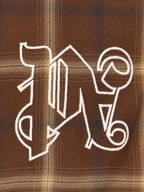  팜앤젤스 긴팔 셔츠 PMGE010E23FAB0026003 Brown - PALM ANGELS