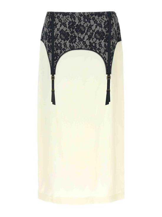 25FW 모스키노 미디 스커트 010754571004 White