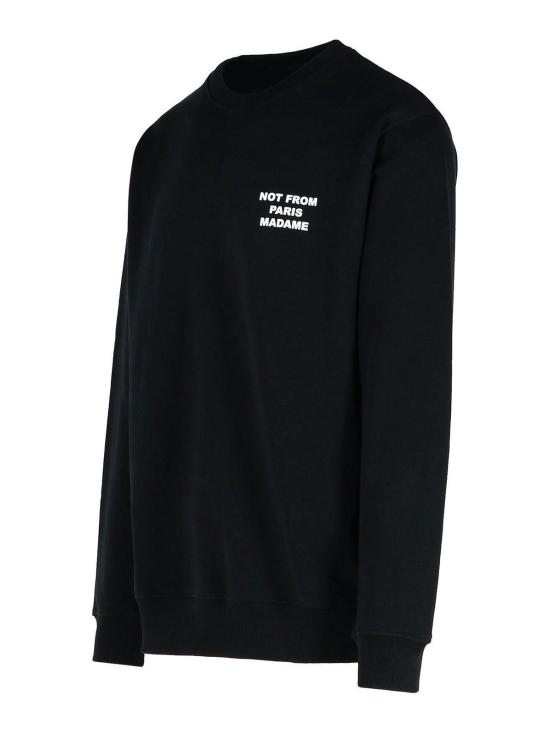 25SS 드롤드무슈 긴팔 티셔츠 PERMSW149CO127BL Black - DROLE DE MONSIEUR