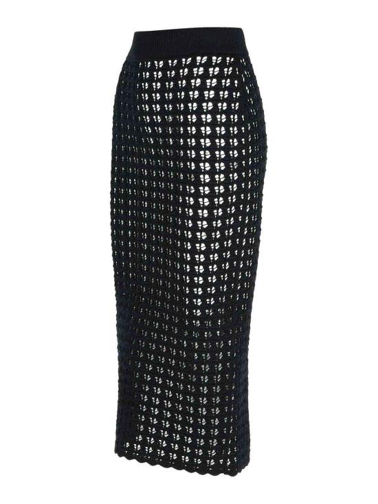  돌체앤가바나 미디 스커트 FXO13TJCVWHN0000 Black - DOLCE & GABBANA